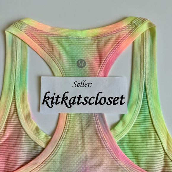 🆕 PSYCHEDELIC WASH MULTI - NWT lululemon swiftly tech racerback 2.0 race length - Picture 7 of 8